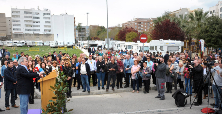 L’Olleria estrena un área municipal para autocaravanas en pleno casco urbano