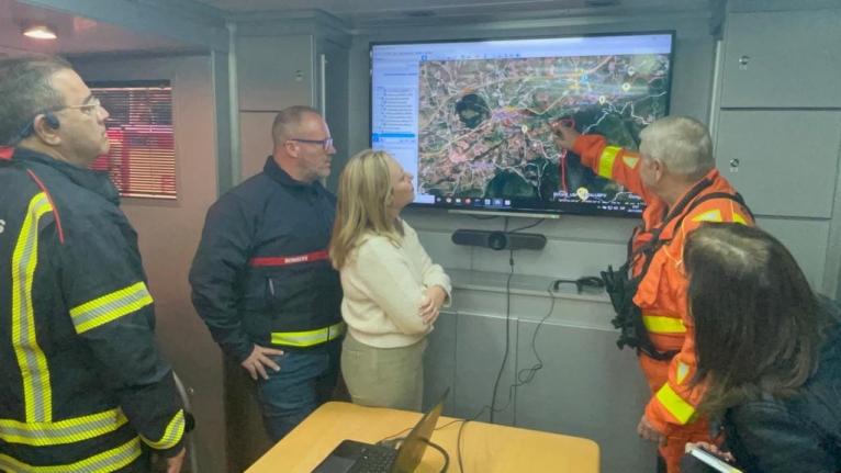 La Diputació oferix tot el seu suport als alcaldes i alcaldesses dels municipis afectats per l'incendi a la Vall d'Albaida i la Safor