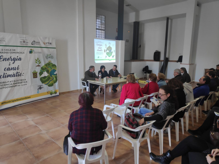 L’àrea de Medi Ambient celebra una jornada comarcal d’Energia i Canvi Climàtic a Vallada