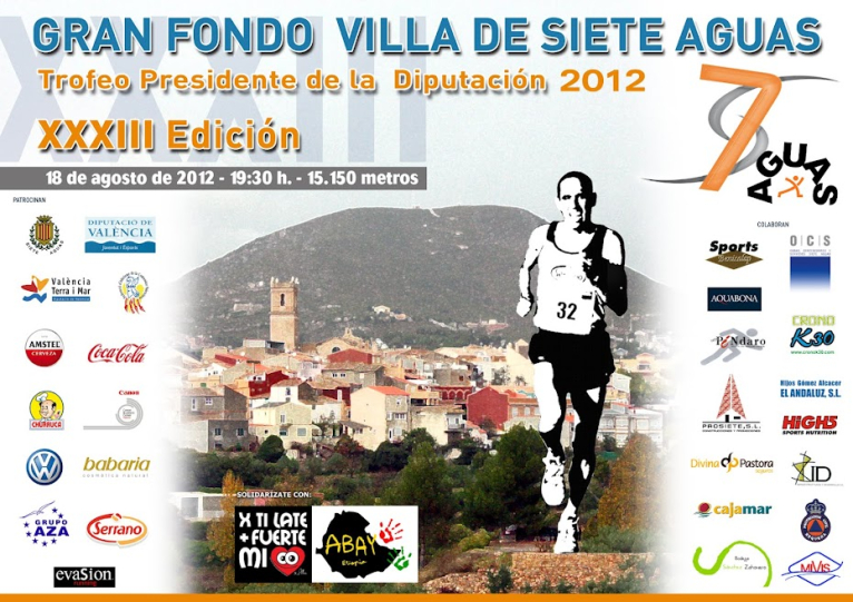 La XXXIII Edición del Gran Fondo Villa de Siete Aguas se celebra esta tarde