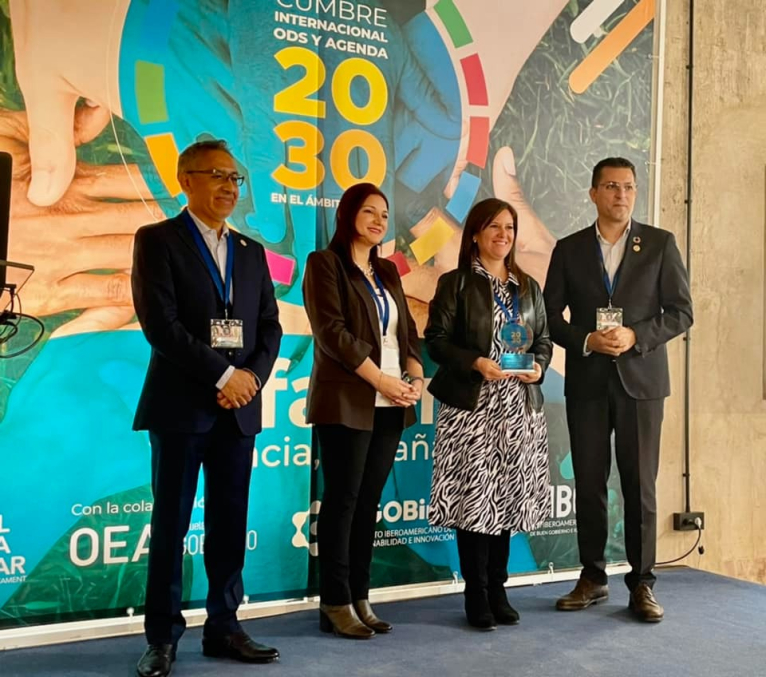 La Diputació recibe un reconocimiento en la Cumbre Internacional ODS