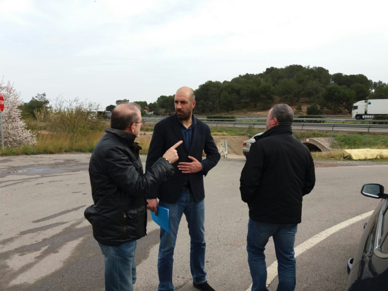 La Diputació inicia la ampliación de la carretera entre Sagunt y Canet para terminar con el ‘punto negro’ de la CV-317 