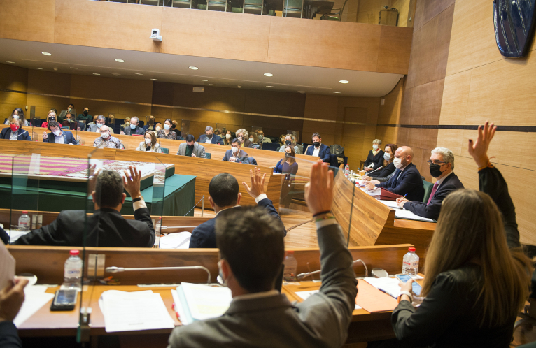 La Diputació aprueba los reglamentos de Teletrabajo y Carrera Profesional con el apoyo sindical y político
