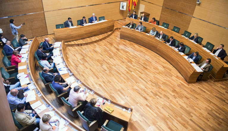 El pleno de la Diputació muestra el rechazo de todos los grupos a los actos violentos del 9 d’Octubre 
