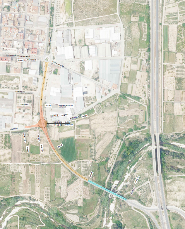 Se expone a información pública del proyecto de glorieta en Aielo de Malferit