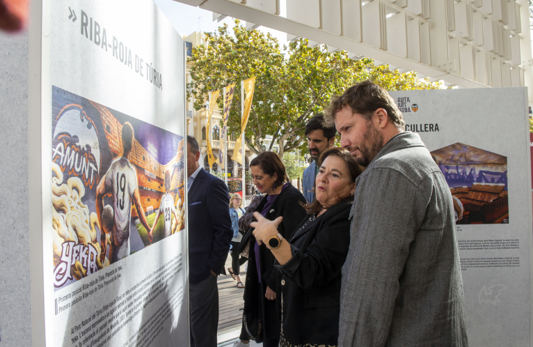 La Diputació col·labora en la I Ruta d'Art Urbà del Valencia CF que reconeix el talent valencià i valencianista