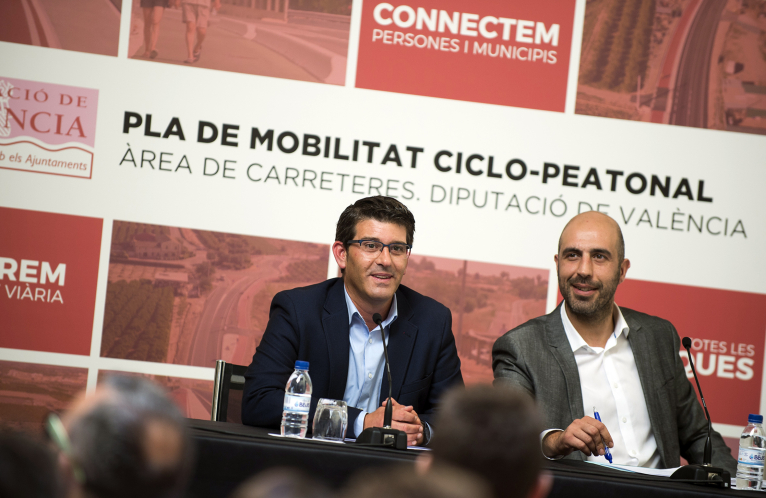 La Diputación conectará municipios y personas con una red de vías ciclopeatonales en todas las comarcas