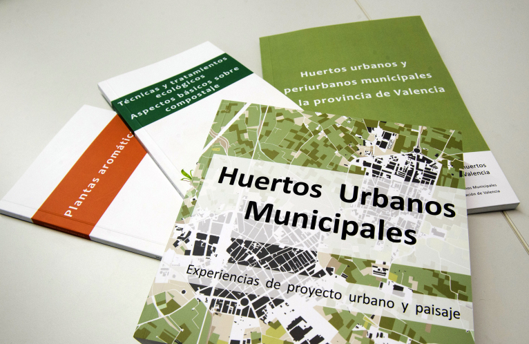 La Diputación publica en cinco libros cómo implantar y gestionar huertos urbanos municipales 