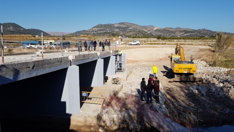 La Diputació rehabilita el puente entre Beniarjó y Real de Gandia tras su derrumbe en 2007 por intensas lluvias