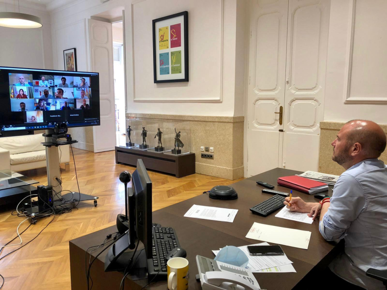 Alcaldes y alcaldesas de La Safor coordinan con el presidente de la Diputació la gestión ante la crisis de la COVID-19
