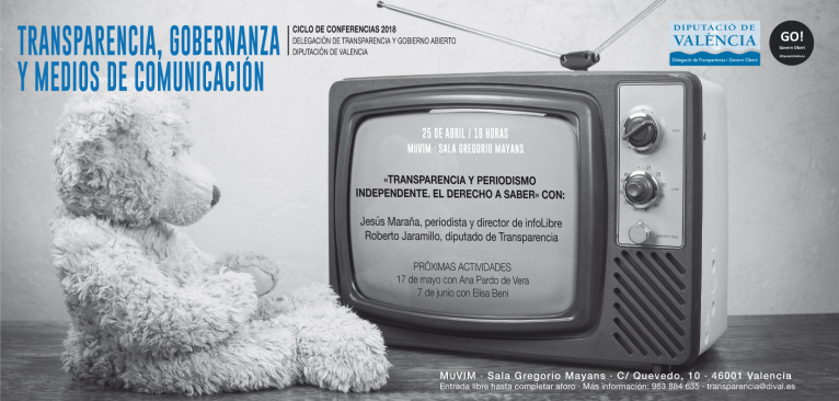 Jesús Maraña continúa el ciclo de conferencias de Transparencia y Medios organizado por la Diputació