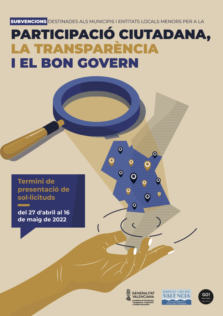 La Diputació destina 1,3 milions d'euros per al foment de la participació ciutadana, la transparència i el bon govern