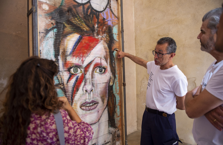 L’ETNO acull en la seua exposició permanent l'icònic grafiti ‘Bowie’ de Jesús Arrúe