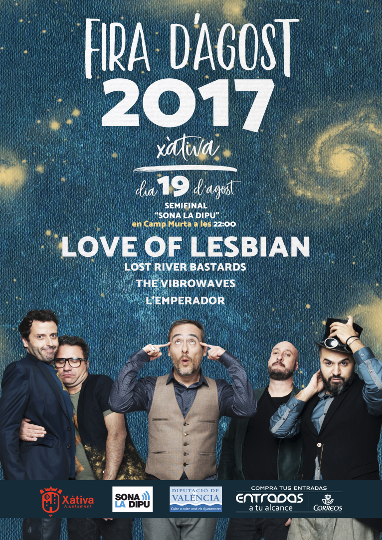 Love of Lesbian acompañará a L’Emperador, Lost River Bastards y The Vibrowaves en la tercera semifinal del Sona la Dipu