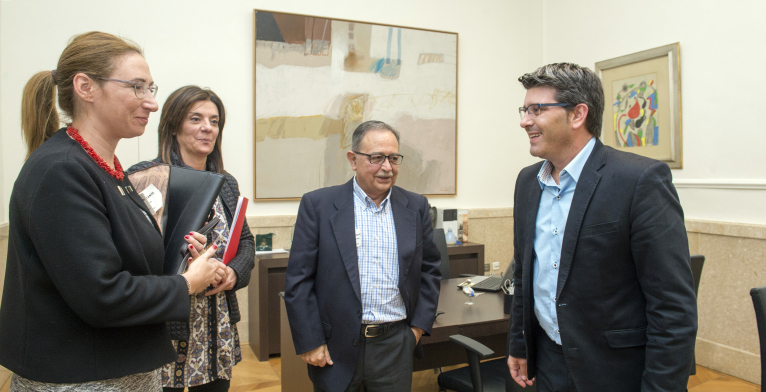 Fevec explica a Jorge Rodríguez su trabajo para mejorar la formación de los trabajadores de la construcción 