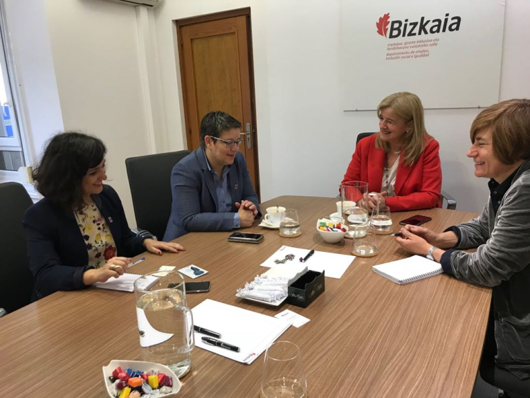 La Diputació intercanvia iniciatives en matèria d'Igualtat amb la corporació foral de Biscaia