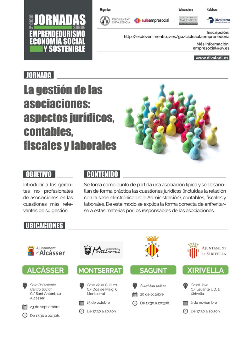 La Universitat i la Diputació s'unixen per a abordar la gestió de les associacions 