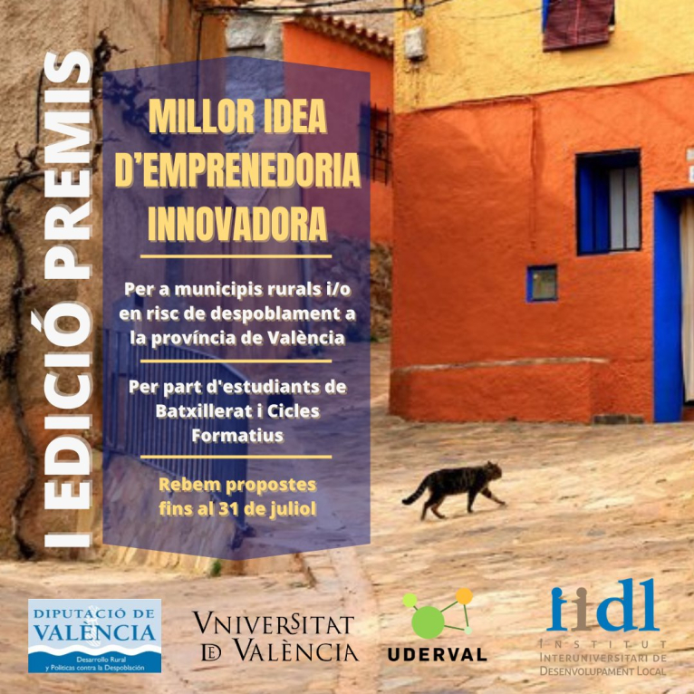 La Diputació y la Universitat premian el emprendimiento innovador en municipios en riesgo de despoblación