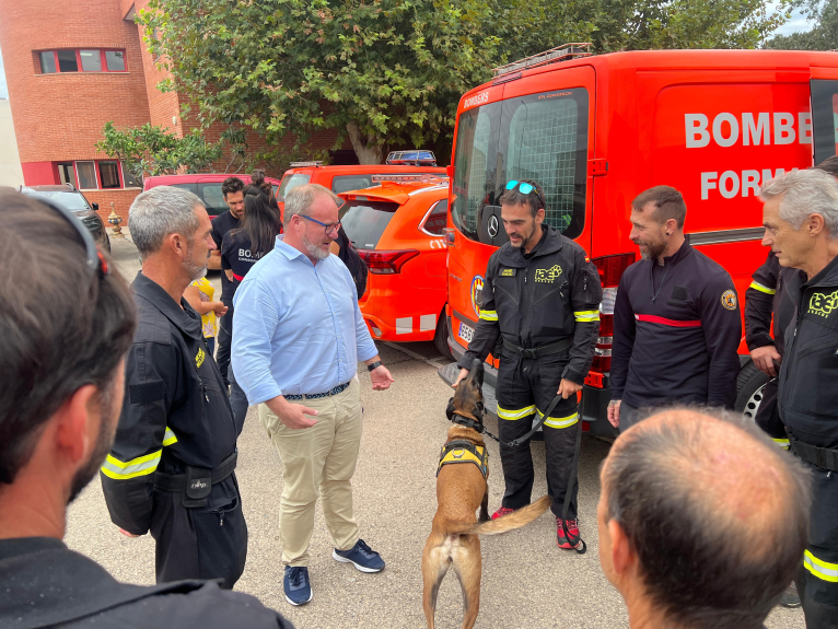 La Unitat de Rescat en Emergències i Catàstrofes (UREC) dels bombers de la Diputació de València torna a casa després de l'expedició a Líbia