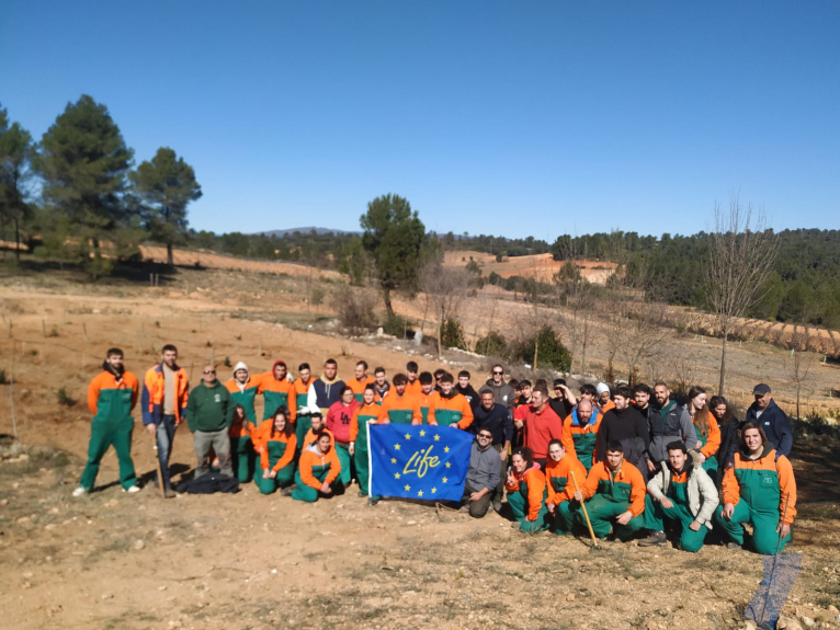 Alumnes de la Escuela de Viticultura y Enología de Requena participen en un projecte europeu per a la conservació de la natura