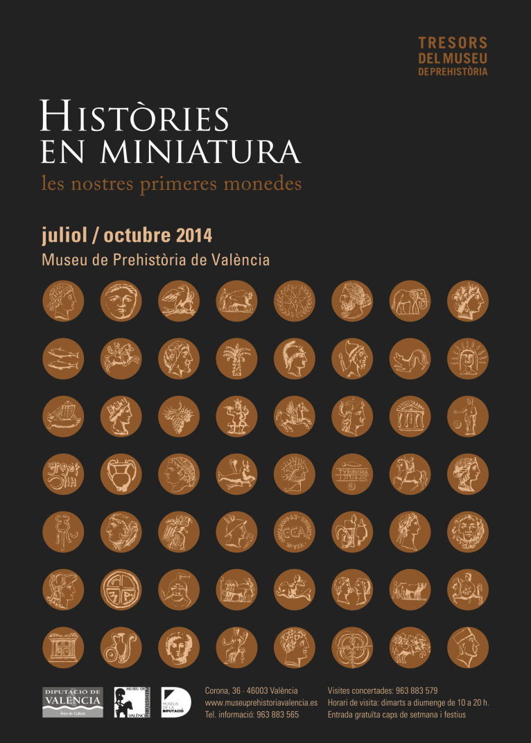 La Beneficència exhibe historias en miniatura con la colección de las primeras monedas valencianas