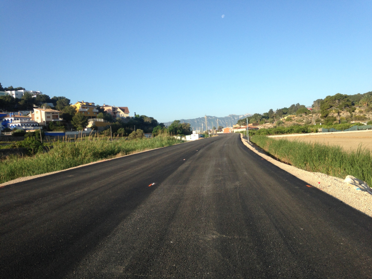 La carretera de Les Palmeretes a Cullera abre mañana al tráfico  