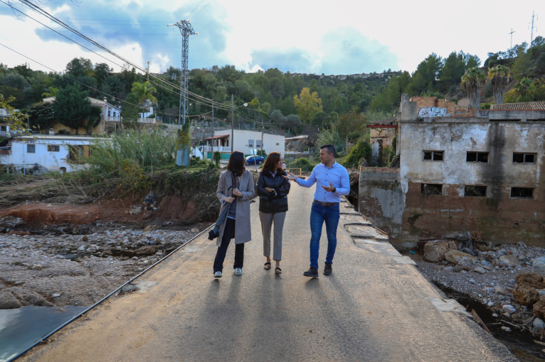 La Diputación avanza en la reparación de la red de carreteras mientras habilita soluciones provisionales para garantizar los accesos a núcleos de población