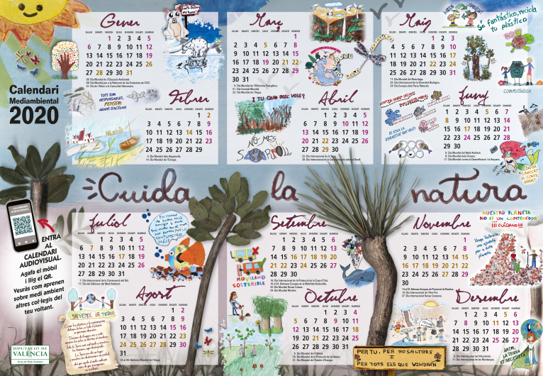 L’àrea de Medi Ambient convoca la 7a edició del “Calendari Ambiental Escolar 2021”