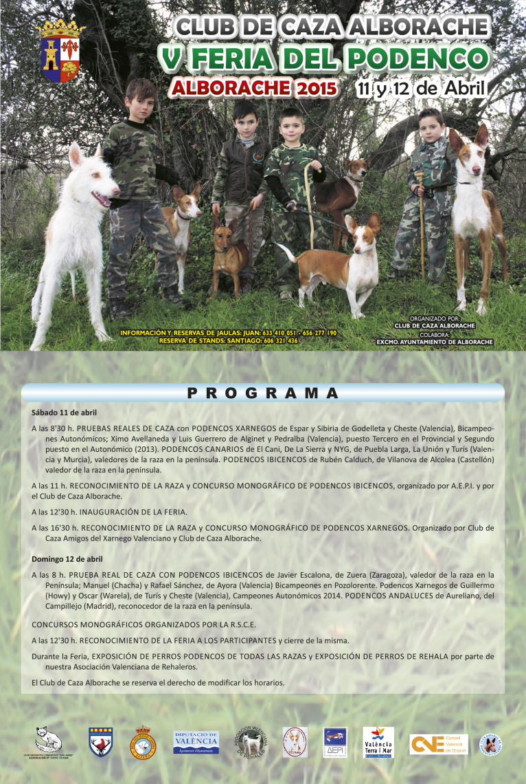 Alborache celebra este fin de semana la V Feria del Podenco 