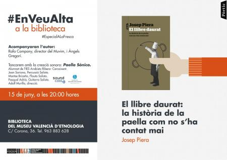 Josep Piera presenta en la Biblioteca del Museu Valencià d’Etnologia su libro sobre la paella