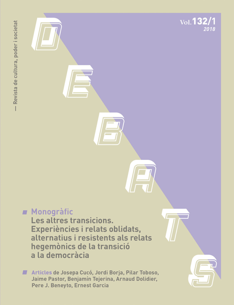 El darrer número de la revista Debats analitza la transició democràtica espanyola