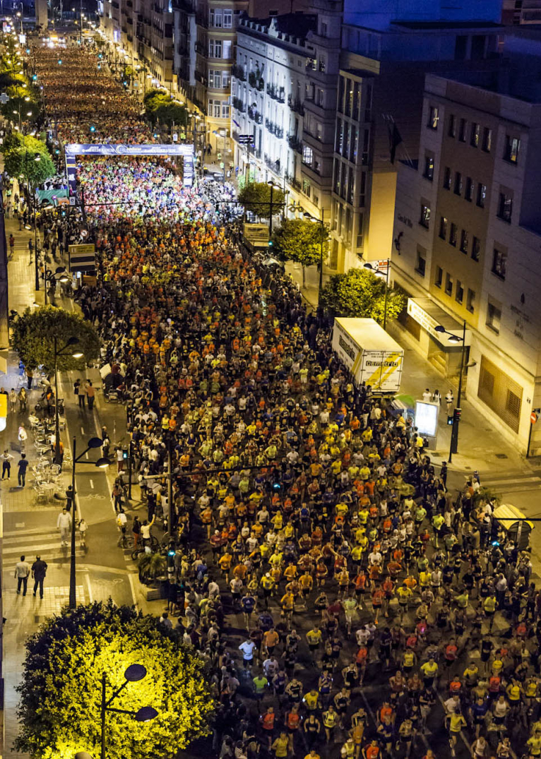 Ouais Zitane i Irene Espí, vencedors d’una espectacular 15K Nocturna València Banco Mediolanum