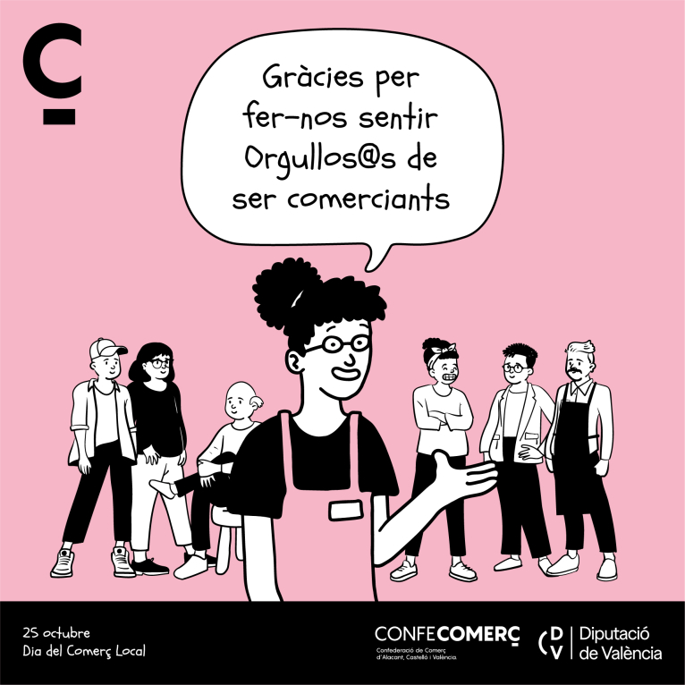 La Diputació de València se alía con Confecomerç para promover el comercio local