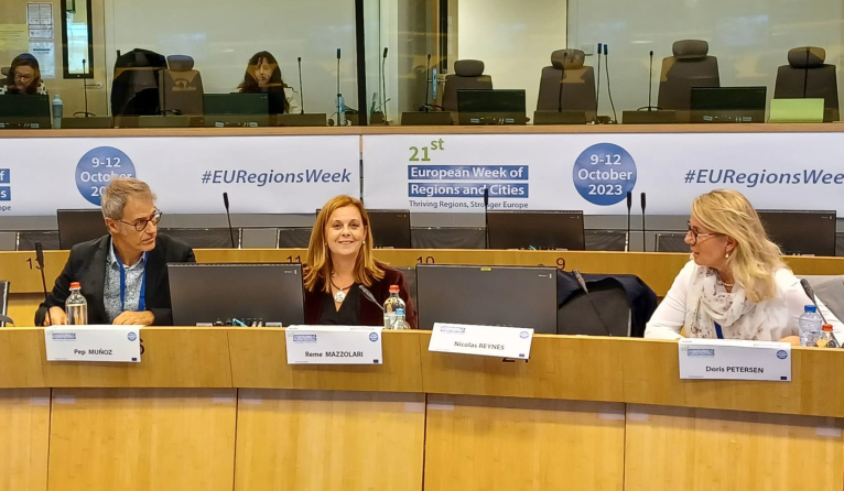 Reme Mazzolari apuesta en Bruselas por ‘humanizar’ la red de carreteras de la Diputació introduciendo criterios sostenibles