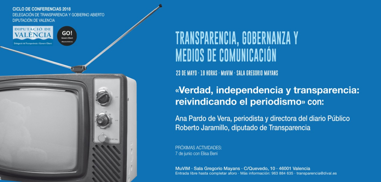 Ana Pardo retoma el ciclo de conferencias de Transparencia y Medios organizado por la Diputació