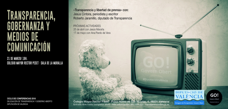 Diputació inicia un cicle de conferències per a fomentar la transparència en els mitjans de comunicació