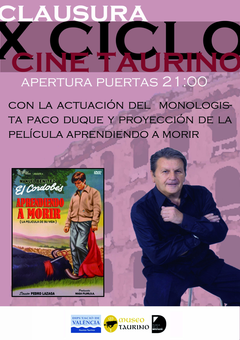 La película sobre el Cordobés y un monólogo taurino cerrarán el X Ciclo de Cine Taurino