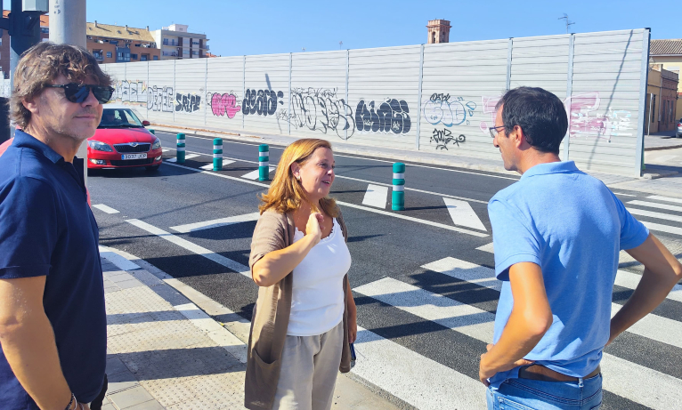 La Diputació finaliza la pacificación de la travesía de Benifaraig y mejora las comunicaciones de las pedanías de la ciudad de València