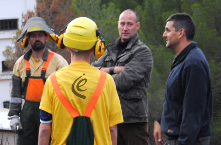 Pedro G. Aguado visita les brigades forestals de la Diputació