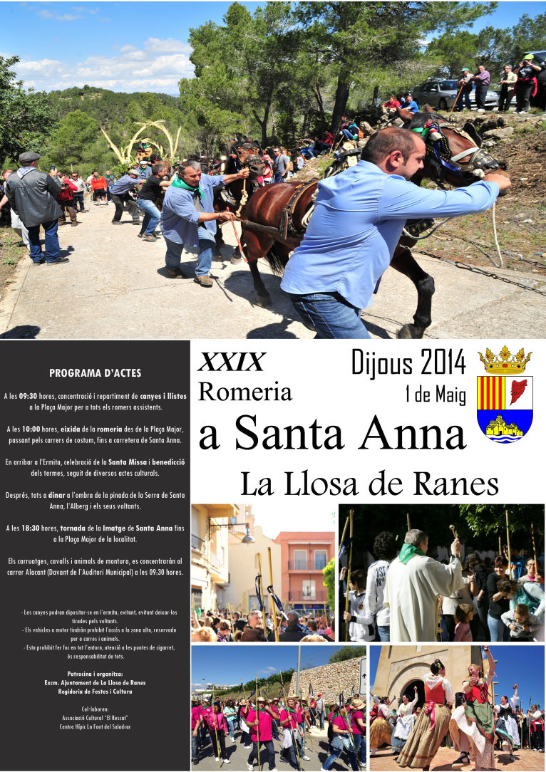 La Llosa de Ranes celebra la romería a Santa Anna