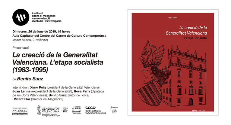 Un nuevo libro del Magnànim analiza la etapa del PSPV-PSOE en la Generalitat (1983-1995)