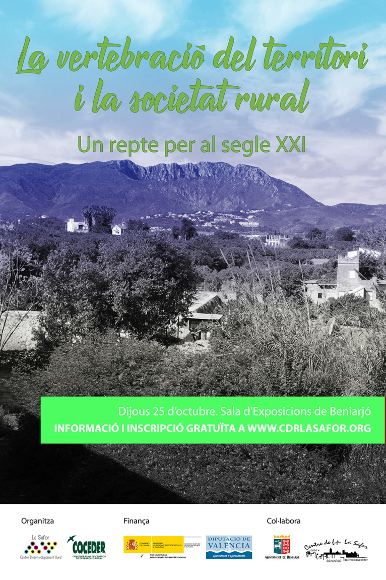 Maria Josep Amigó participa en el seminario ‘La vertebración del territorio y la sociedad rural’ en Beniarjó
