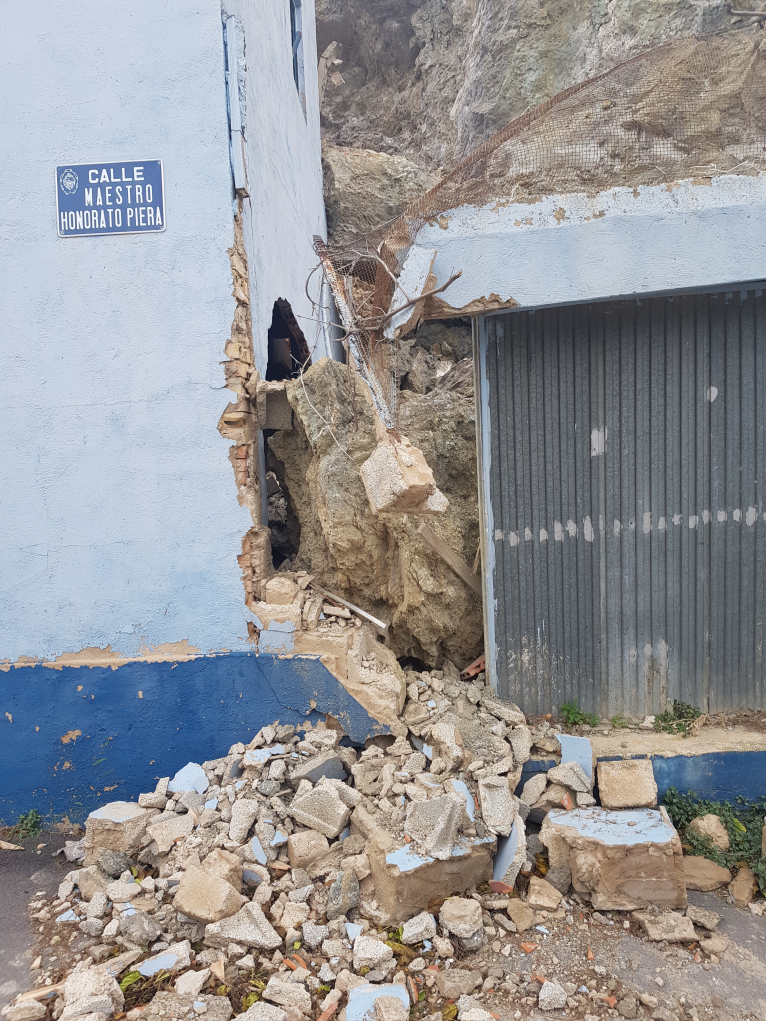 La Diputació de València repararà el despreniment d'un talús sobre una vivenda a Jalance